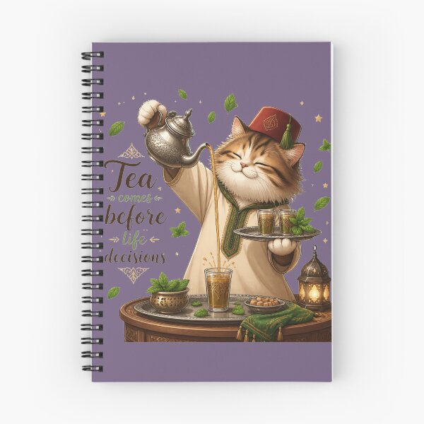 Item preview, Chill Cat With Moroccan Tea Set Art designed and sold by alvinavery.