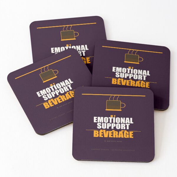 Item preview, My Emotional Support Beverage Funny Coffee Sarcasm Gift designed and sold by Mega-Shopping.