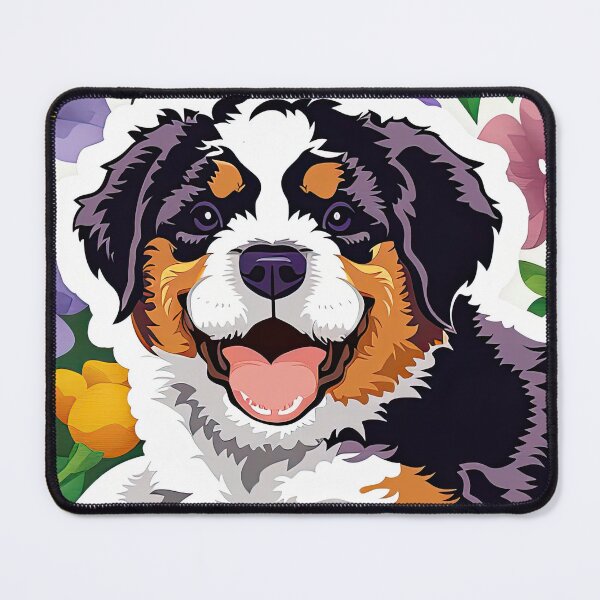 Item preview, Bernese Mountain Dog Portrait Sticker | Realistic Gentle Giant Dog Art | Pet Lover Gift 004 designed and sold by TheTodayTribe.