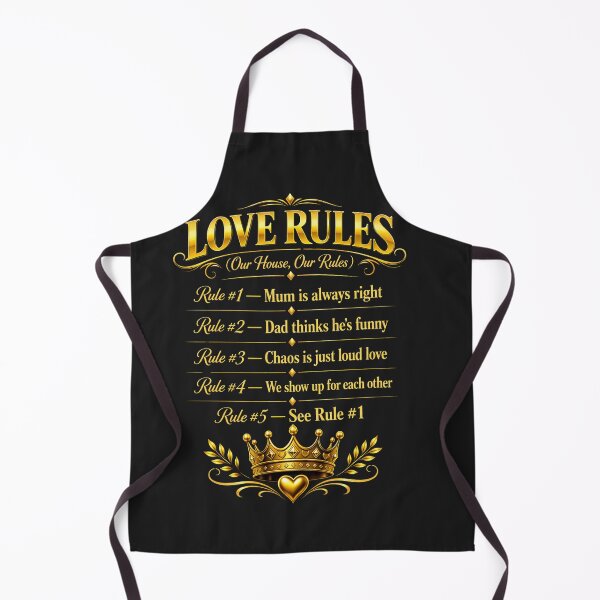 Item preview, Love Rules Our House Our Rules Funny Family  designed and sold by MyWellbeing26.