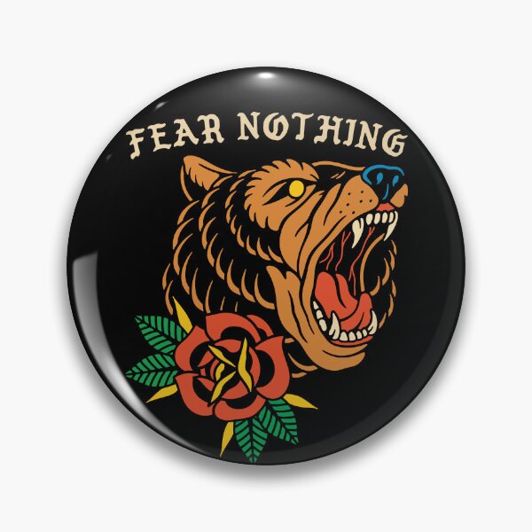 Item preview, Fear Nothing Wolf Blood Only Vintage Tattoo designed and sold by Vudu! ⚡ Studio.