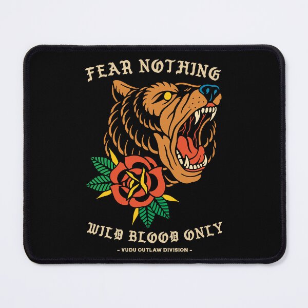 Item preview, Fear Nothing Wolf Blood Only Vintage Tattoo designed and sold by Vudu! ⚡ Studio.