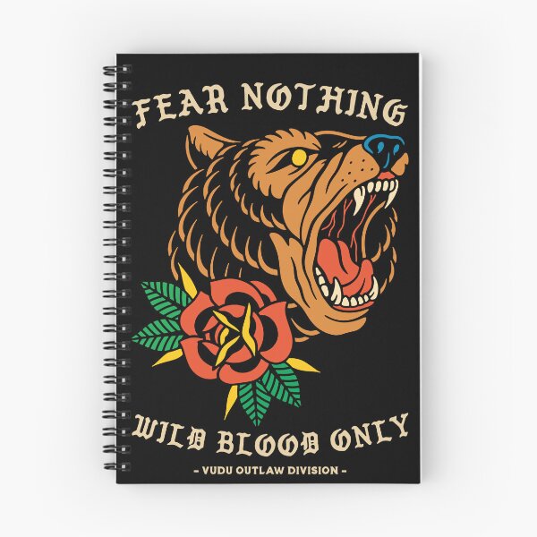 Item preview, Fear Nothing Wolf Blood Only Vintage Tattoo designed and sold by Vudu! ⚡ Studio.