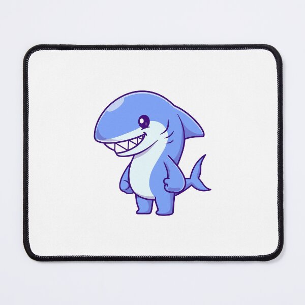 Item preview, Cute Chibi Baby Shark Standing Cartoon designed and sold by mhkhlb.