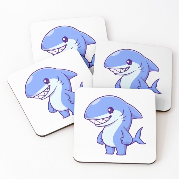Item preview, Cute Chibi Baby Shark Standing Cartoon designed and sold by mhkhlb.