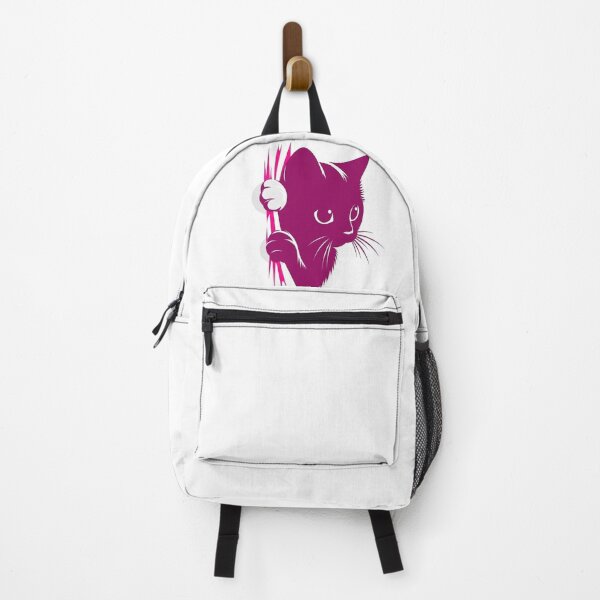 Item preview, Cute kitten peeking out design designed and sold by Golden Threads Studio.