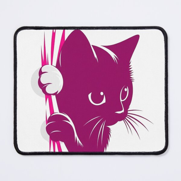 Item preview, Cute kitten peeking out design designed and sold by Golden Threads Studio.