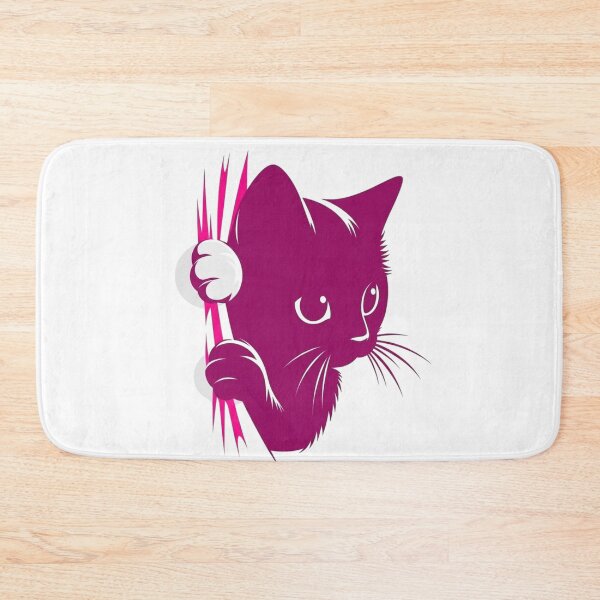 Item preview, Cute kitten peeking out design designed and sold by Golden Threads Studio.