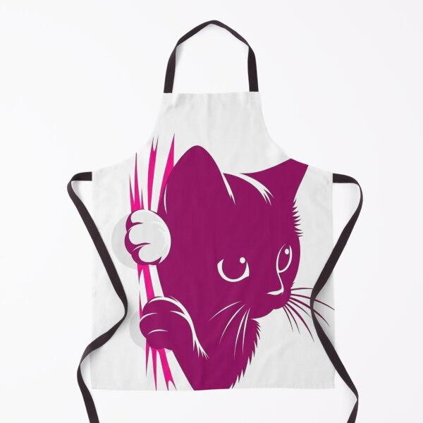 Item preview, Cute kitten peeking out design designed and sold by Golden Threads Studio.