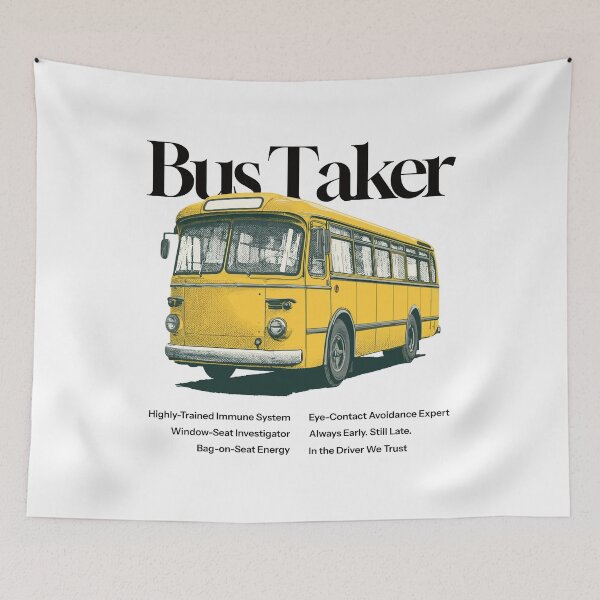 Item preview, The Bus Taker designed and sold by Keep It DRY Studio.