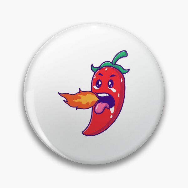 Item preview, Funny Hot Chili Pepper Breathing Fire Cartoon designed and sold by mhkhlb.