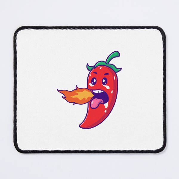 Item preview, Funny Hot Chili Pepper Breathing Fire Cartoon designed and sold by mhkhlb.