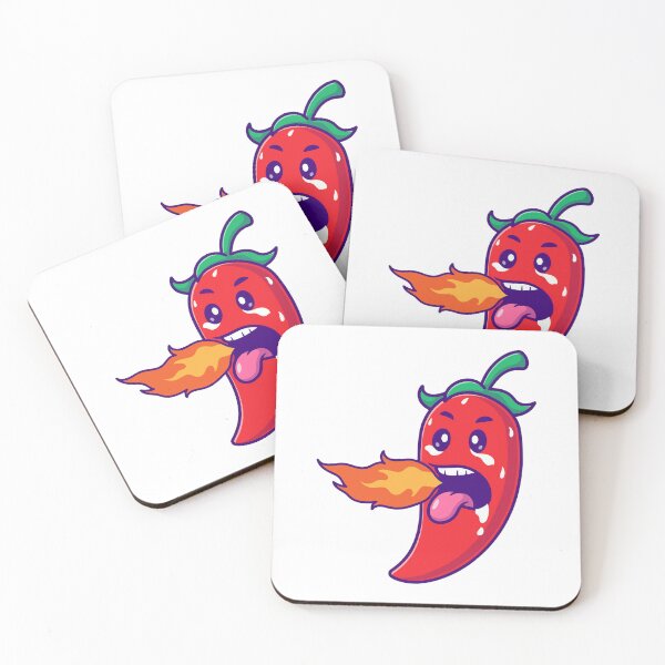 Item preview, Funny Hot Chili Pepper Breathing Fire Cartoon designed and sold by mhkhlb.