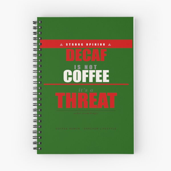 Item preview, Decaf Is Not Coffee Its A Threat Funny Sarcastic Coffee Gift designed and sold by Mega-Shopping.