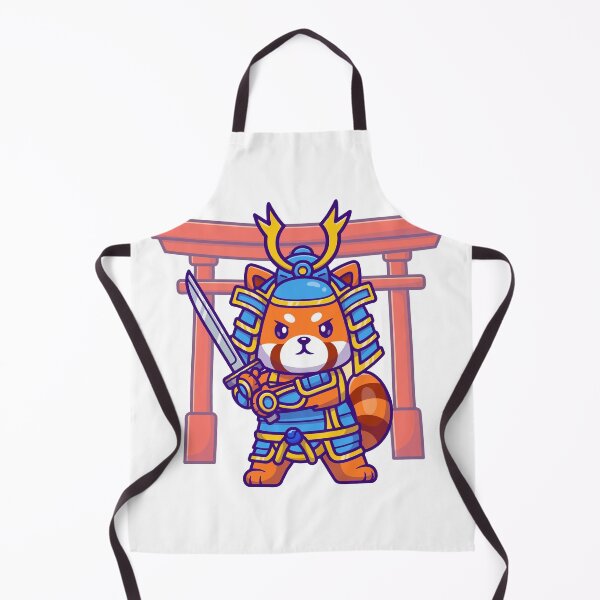 Item preview, Cute Red Panda Samurai Warrior with Katana Sword designed and sold by mhkhlb.