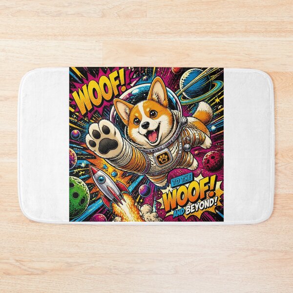 Item preview, Astronaut Corgi in Space Adventure designed and sold by Shelley Loewnau-Jones Studio.
