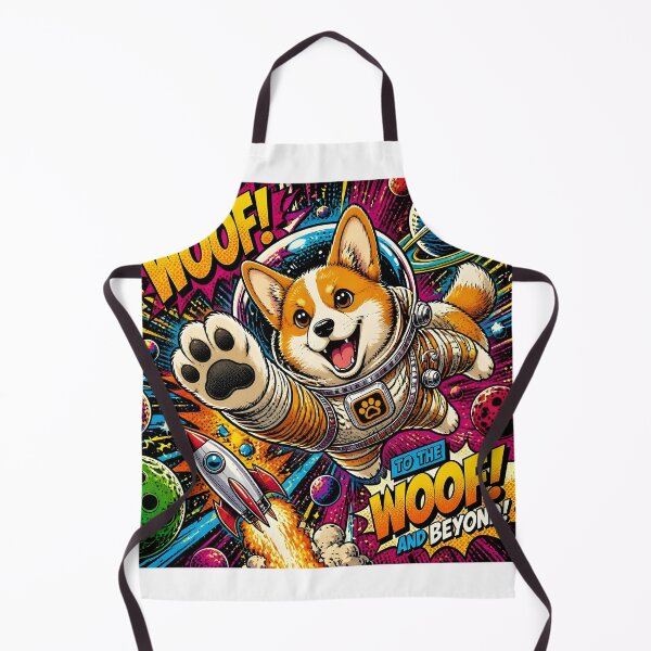 Item preview, Astronaut Corgi in Space Adventure designed and sold by Shelley Loewnau-Jones Studio.
