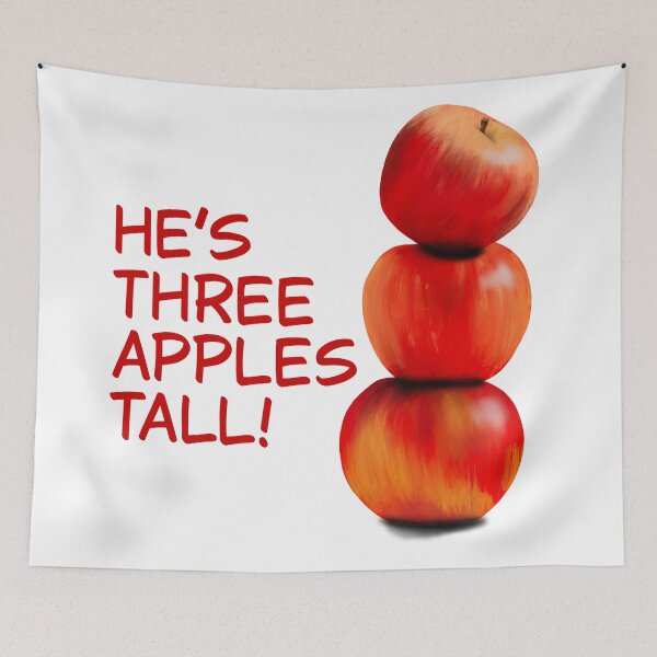 Item preview, He's Three Apples Tall! designed and sold by Friend of Frogs.