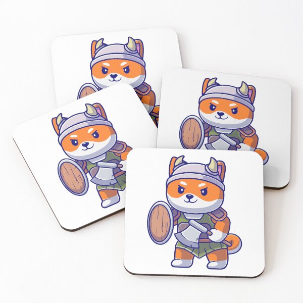 Item preview, Cute Shiba Inu Viking Warrior with Axe and Shield designed and sold by mhkhlb.