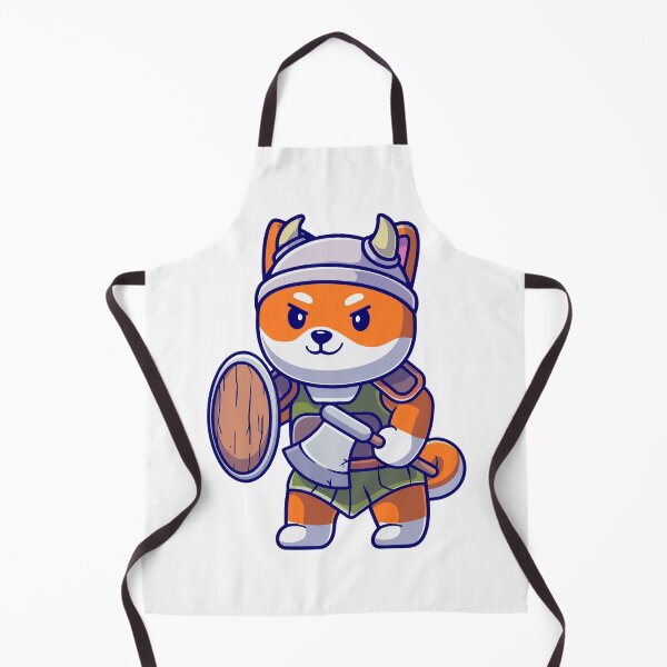 Item preview, Cute Shiba Inu Viking Warrior with Axe and Shield designed and sold by mhkhlb.