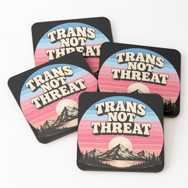 Item preview, Trans Not Threat designed and sold by VYRON STUDIO.