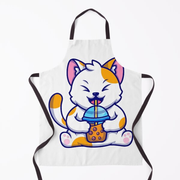 Item preview, Cute Calico Cat Drinking Bubble Boba Milk Tea designed and sold by mhkhlb.