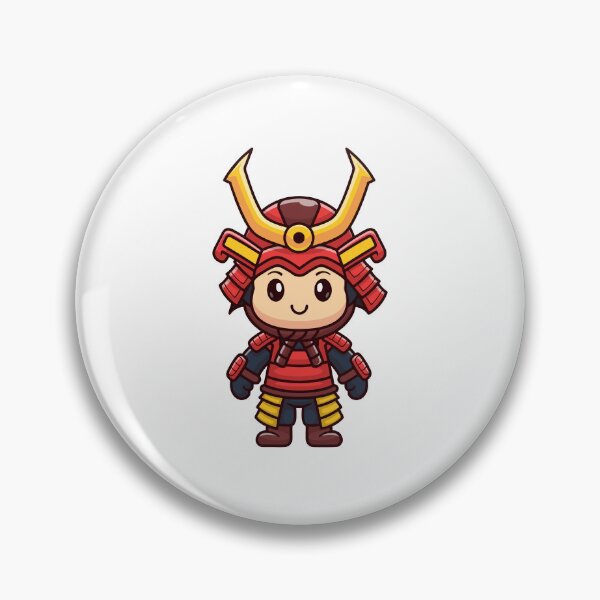Item preview, Cute Chibi Samurai Warrior in Red Armor Cartoon designed and sold by mhkhlb.