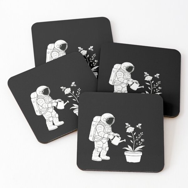 Item preview, Astronaut Gardening with Bees - Space Flower Plant Art designed and sold by TeyArtWork.