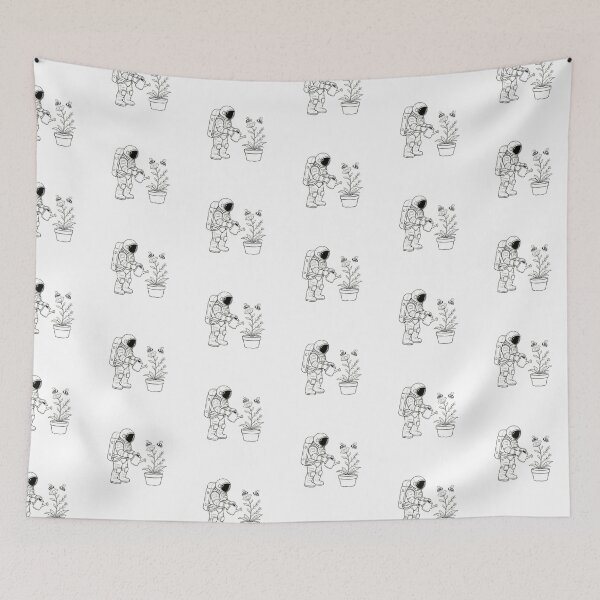 Item preview, Astronaut Gardening with Bees - Space Flower Plant Art designed and sold by TeyArtWork.