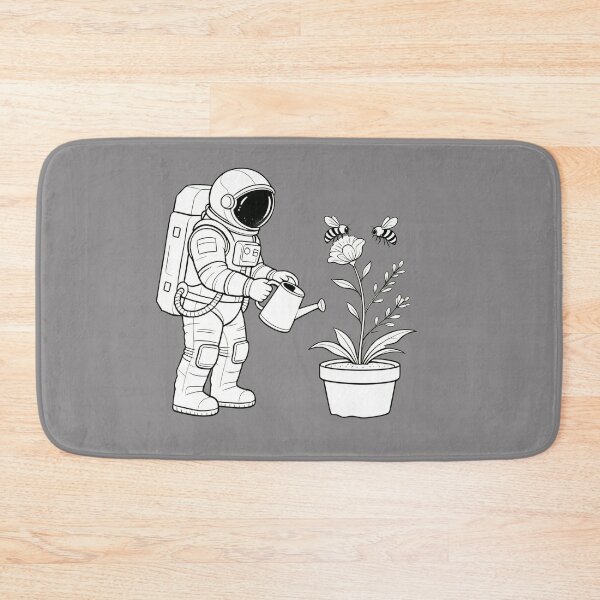 Item preview, Astronaut Gardening with Bees - Space Flower Plant Art designed and sold by TeyArtWork.