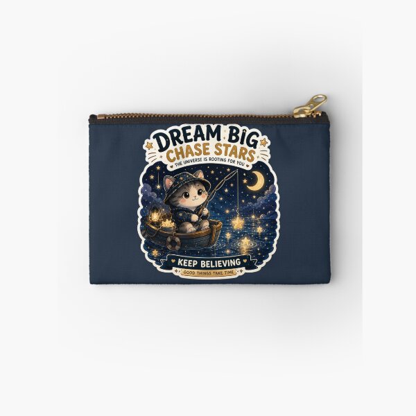 Item preview, Dream Big Chase Stars | Space Kawaii Cat designed and sold by Noxivora.