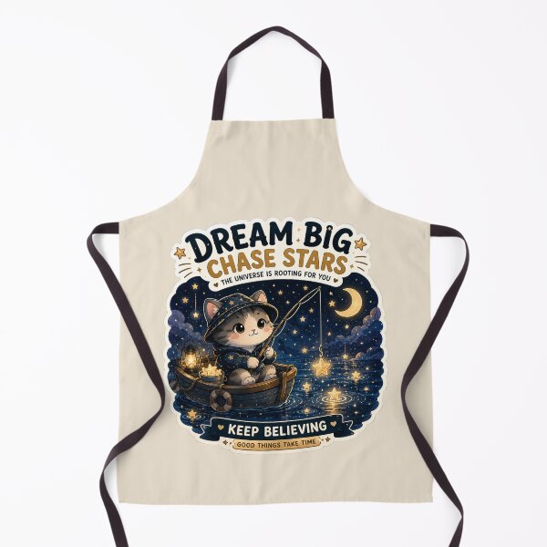 Item preview, Dream Big Chase Stars | Space Kawaii Cat designed and sold by Noxivora.