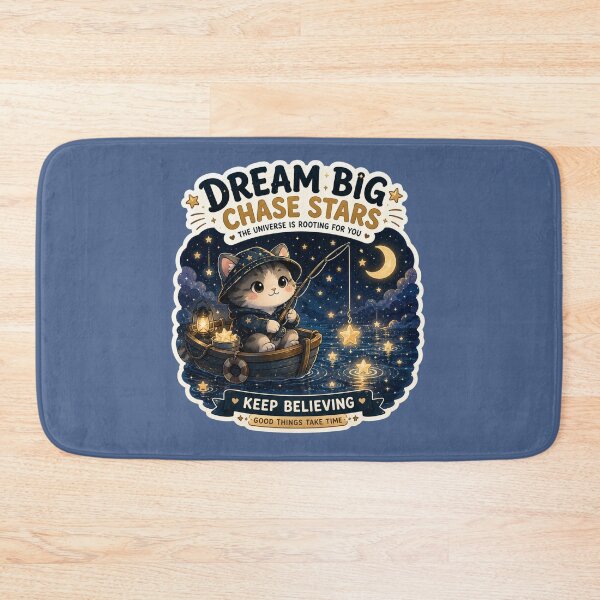 Item preview, Dream Big Chase Stars | Space Kawaii Cat designed and sold by Noxivora.