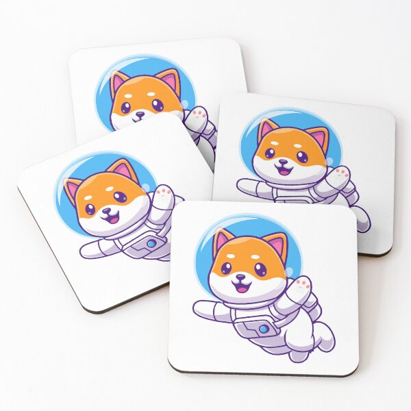 Item preview, Cute Shiba Inu Astronaut Floating in Space designed and sold by mhkhlb.