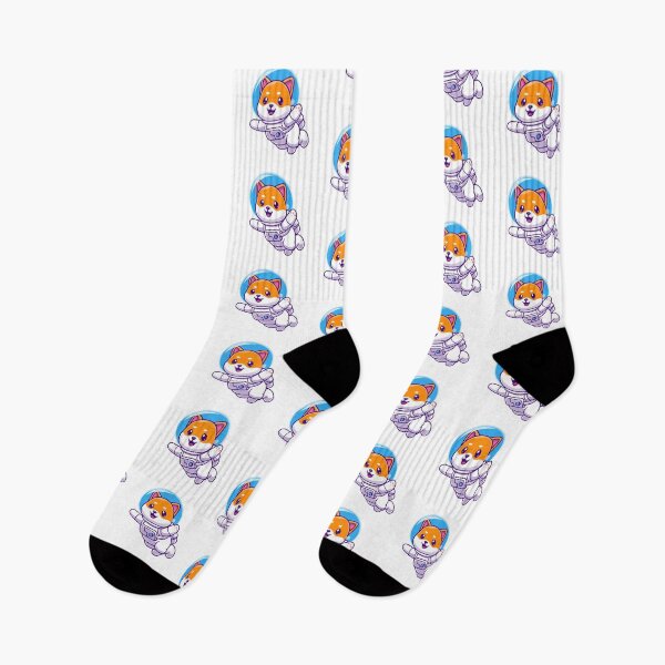 Item preview, Cute Shiba Inu Astronaut Floating in Space designed and sold by mhkhlb.