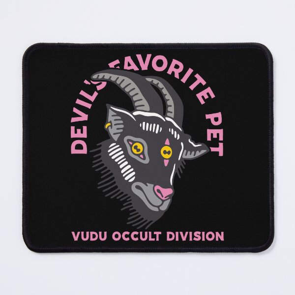 Item preview, Devil’s Favorite Pet Goat Occult Tattoo designed and sold by Vudu! ⚡ Studio.