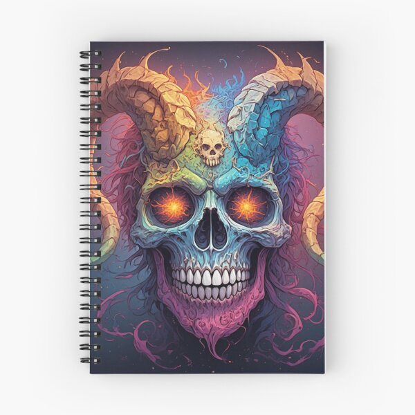 Item preview, Badass colorful skull designed and sold by Kari's shop.