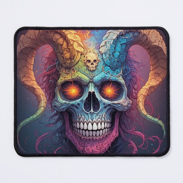 Item preview, Badass colorful skull designed and sold by Kari's shop.