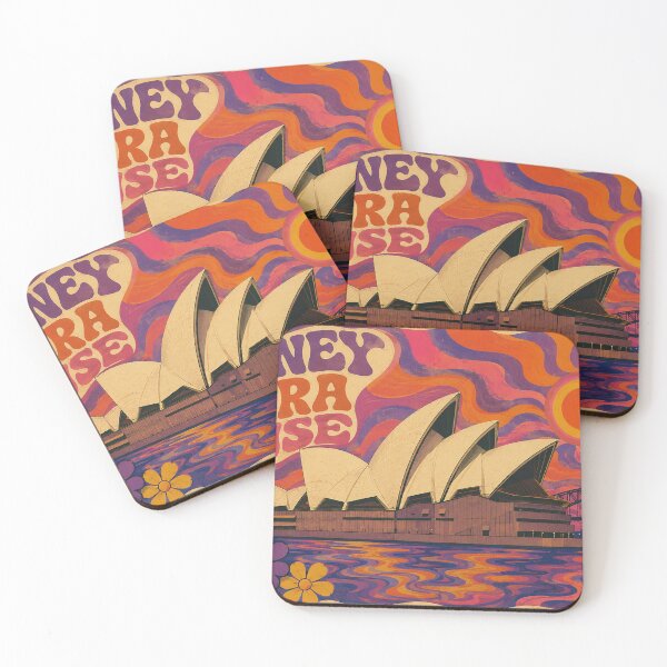 Item preview, Sydney Opera House Retro 70s Psychedelic Art designed and sold by So Much 2 See.