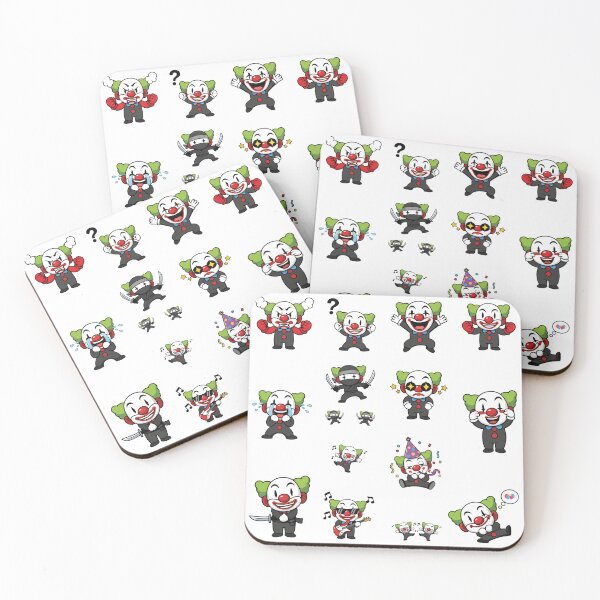 Item preview, Funny Cute Clown Expressions Sticker Pack designed and sold by RamyGallery.