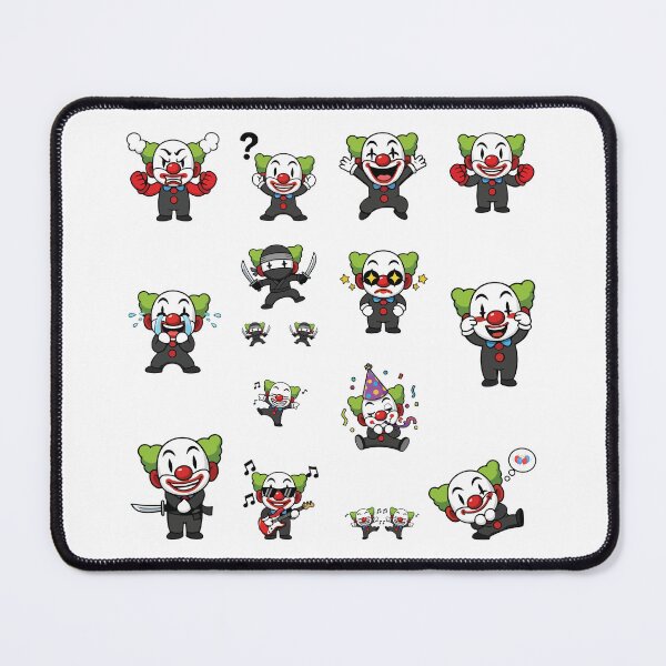 Item preview, Funny Cute Clown Expressions Sticker Pack designed and sold by RamyGallery.