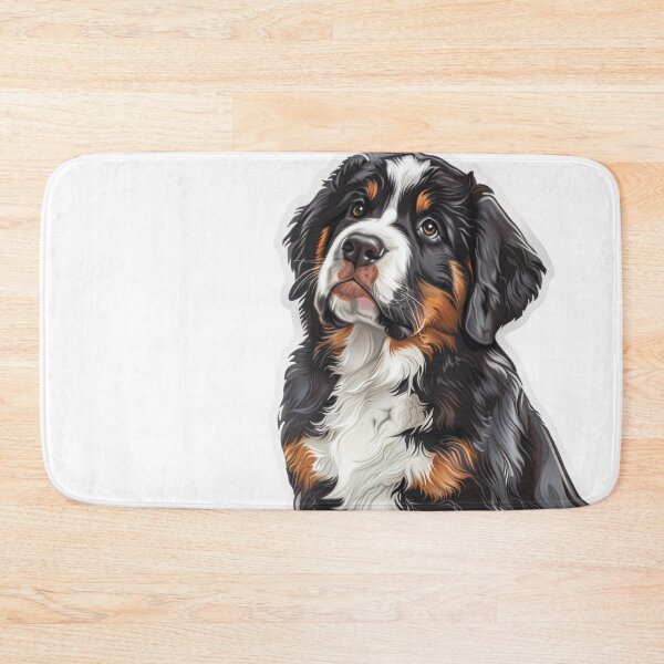 Item preview, Bernese Mountain Dog Portrait Sticker | Realistic Gentle Giant Dog Art | Pet Lover Gift 0014 designed and sold by TheTodayTribe.