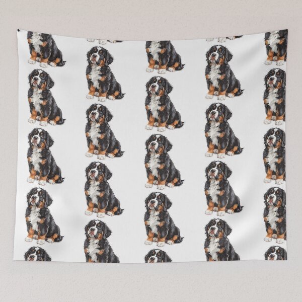 Item preview, Bernese Mountain Dog Portrait Sticker | Realistic Gentle Giant Dog Art | Pet Lover Gift 0014 designed and sold by TheTodayTribe.