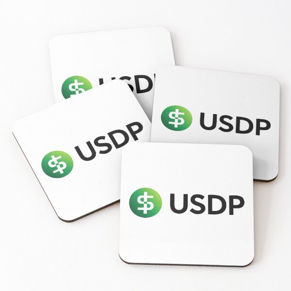 Item preview, Pax Dollar USDP Stablecoin Crypto Green Logo Finance designed and sold by mhkhlb.