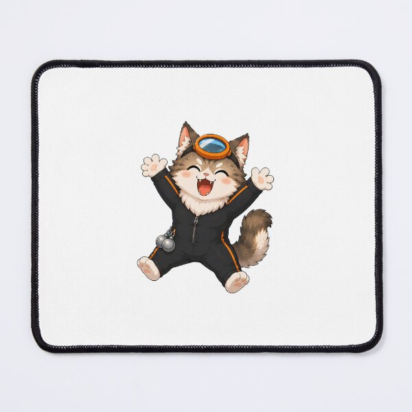 Item preview, KOREA HAENAM - Cute Chibi Maine Coon Cat Hooray Celebration Sticker designed and sold by KOREA-HAENAM.