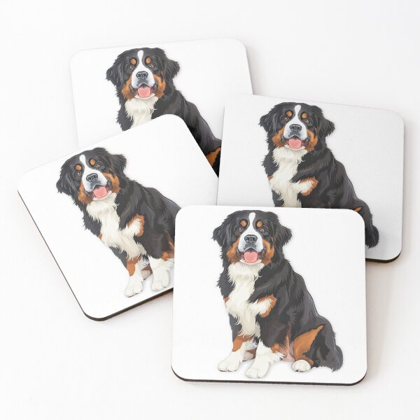 Item preview, Bernese Mountain Dog Portrait Sticker | Realistic Gentle Giant Dog Art | Pet Lover Gift 0015 designed and sold by TheTodayTribe.