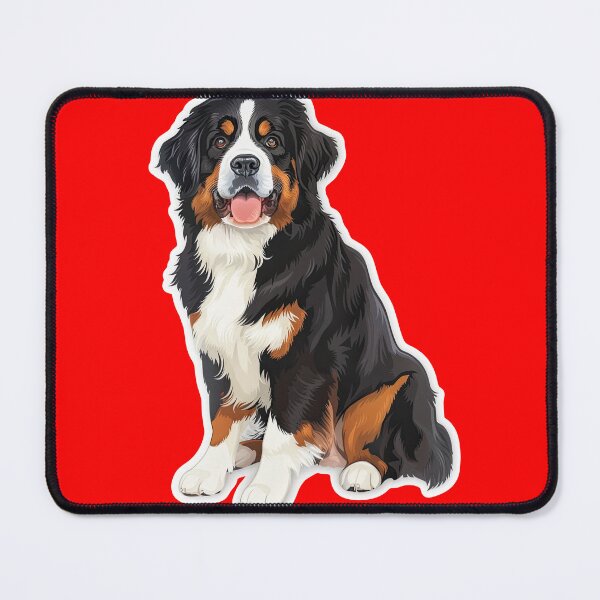 Item preview, Bernese Mountain Dog Portrait Sticker | Realistic Gentle Giant Dog Art | Pet Lover Gift 0015 designed and sold by TheTodayTribe.