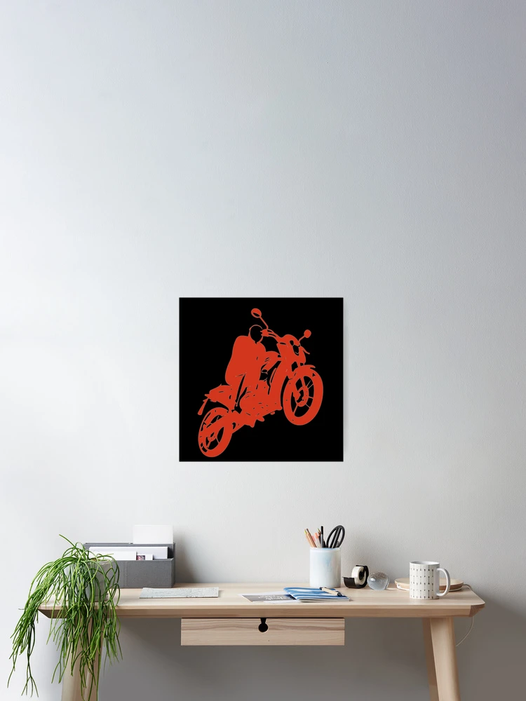 Aperçu 2 sur 3. Poster avec l'œuvre Neon Rider créée et vendue par R3g3nerator.