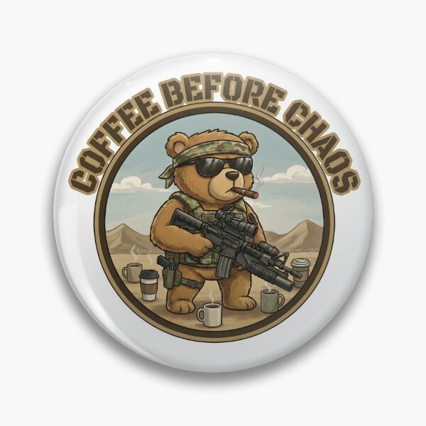 Item preview, Coffee Before Chaos Tactical Teddy Bear designed and sold by AusWarfighters.