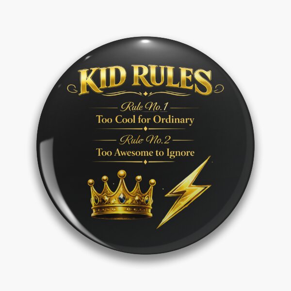Item preview, Funny Kid Rules Shirt – Too Cool For Ordinary designed and sold by MyWellbeing26.